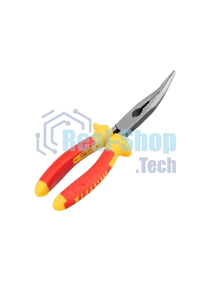 Длинногубцы Matrix изогнутые insulated 200 мм, двухкомпонентные рукоятки