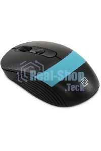 Мышь беспроводная Oklick 310MW черный/синий, 3200 dpi, радиоканал, USB, кнопки - 4