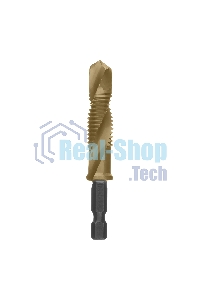 Сверло-метчик Denzel М12 х 1,75 мм, Р6М5