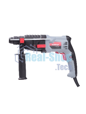 Перфоратор ПОБЕДА П-24/800, SDS+, 800Вт, 1200об/мин, 5300уд/мин, макс. диаметр бурения 24мм, дополнительная рукоятка, глубиномер, кейс