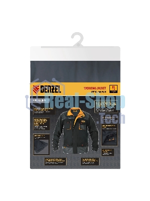 Куртка профессиональная рабочая Denzel 65% полиэстер 35% хлопок, XL