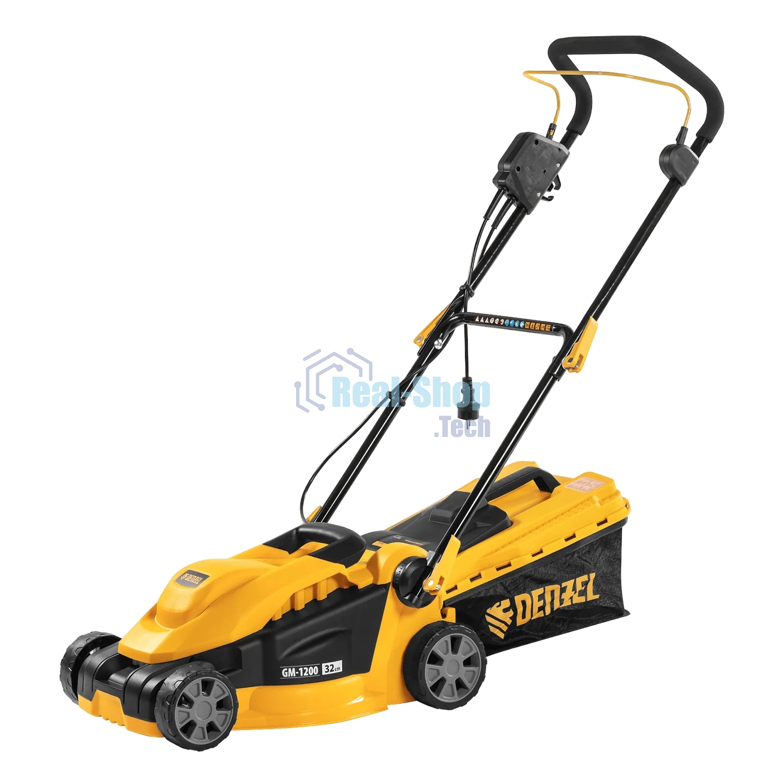 Газонокосилка электрическая Denzel GM-1200, 1200 Вт 96615