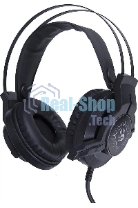 Гарнитура проводная с микрофоном A4 Bloody J437 черный 1.8м мониторные USB оголовье (J437)