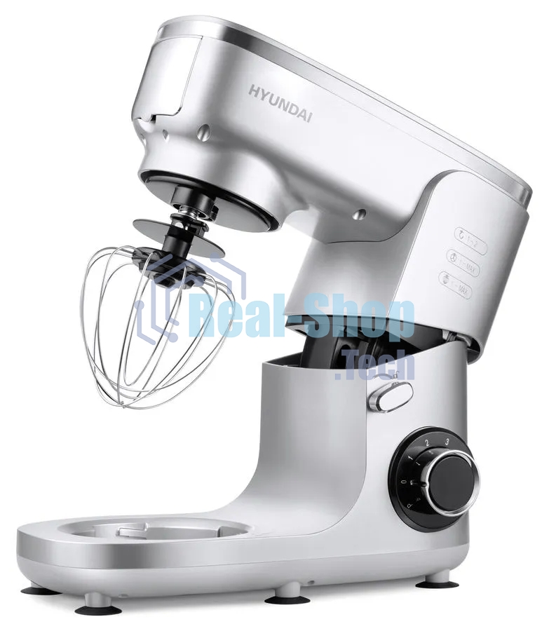Кухонная машина Hyundai HYM-S7651 планетар.вращ. 1400Вт серебристый