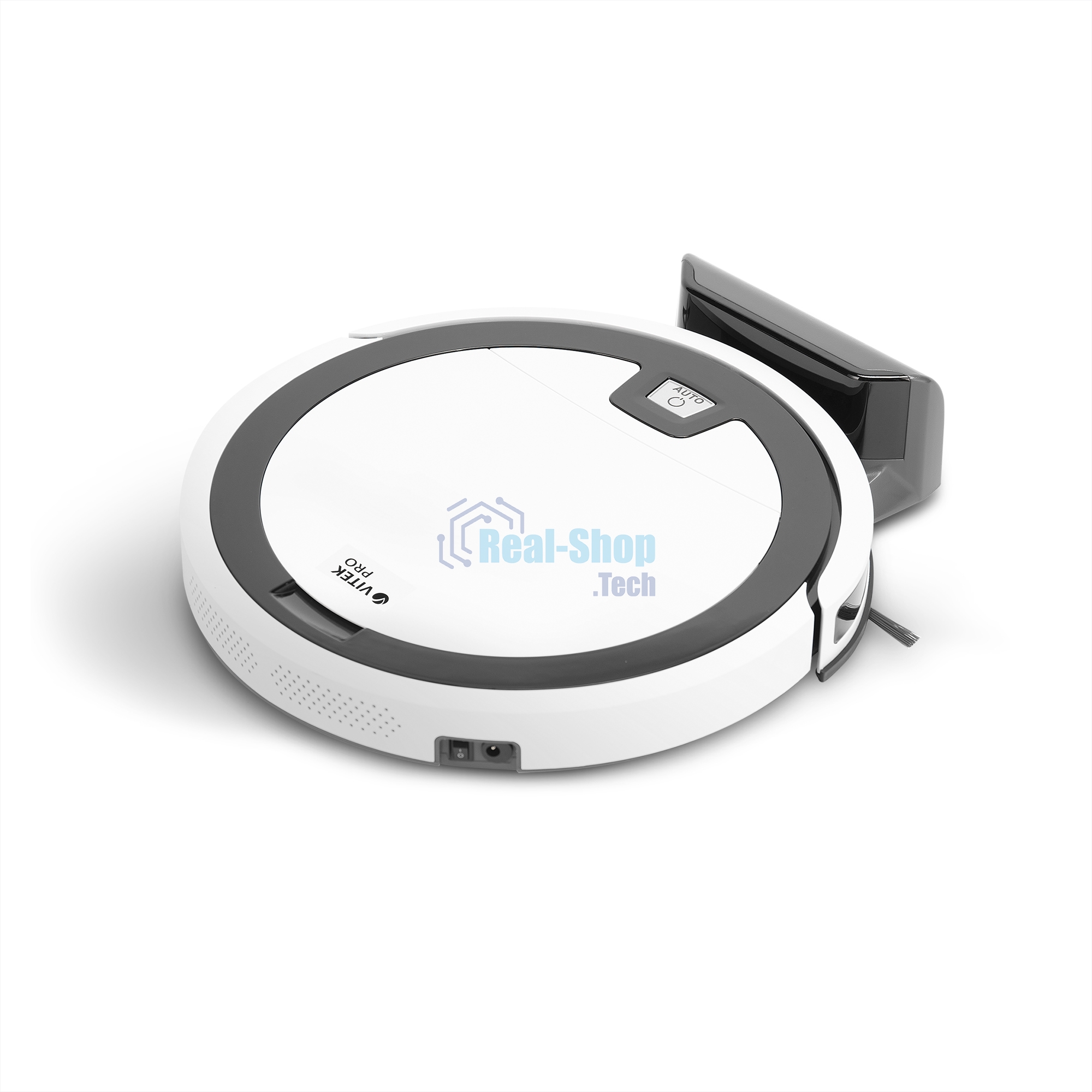 Пылесос-робот Vitek VT-1803 белый, Li-Ion, уборка влажная, пылесборник контейнер 0.2 л