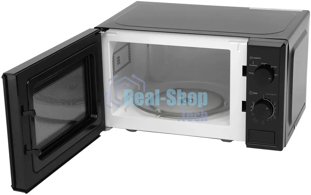 Микроволновая печь Starwind SWM5820 черный, 20 л, 700 Вт, переключатели - поворотный механизм