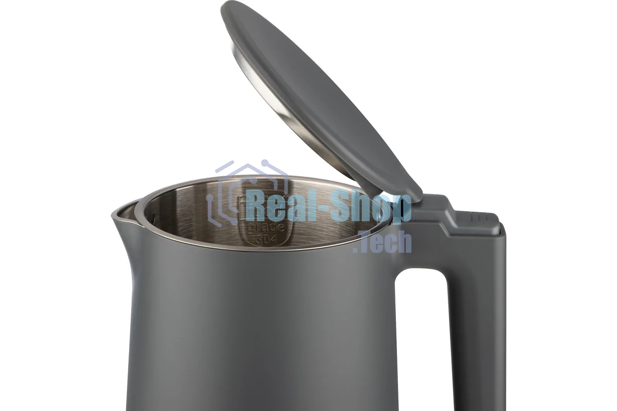 Чайник электрический ENERGY E-215 (1,7 л), серый (164157)