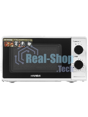 Микроволновая печь Hyundai HYM-M2041 белый, 20 л, 700 Вт, переключатели - поворотный механизм