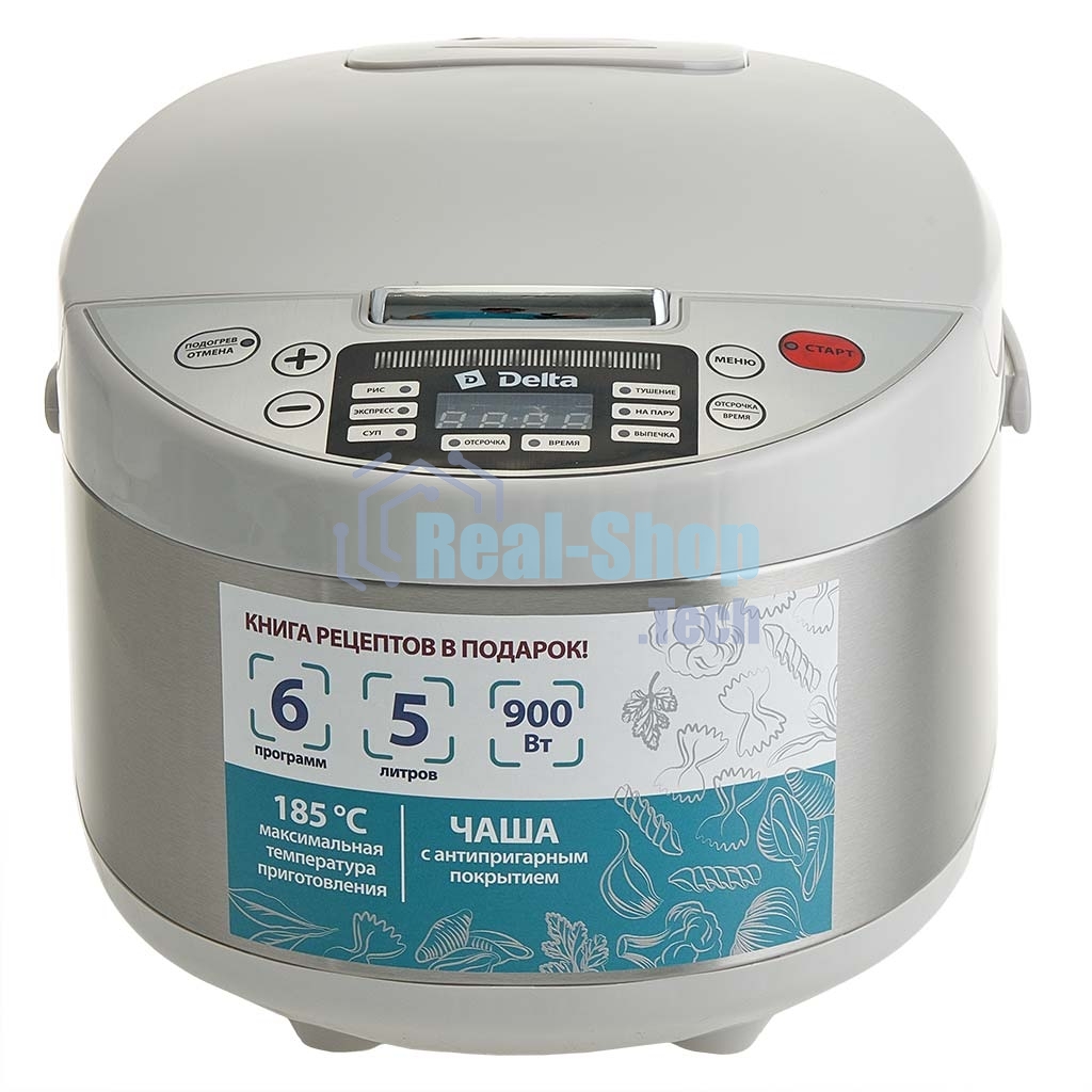 Мультиварка DELTA DL-6529 белый: 900 Вт,5л, 6 ПРОГРАММ (4)