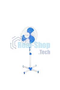 Вентилятор напольный Maxvi FS1645 white-blue