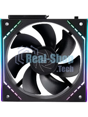 Кулер для корпуса Thermalright TL-M12QR Reverse (124x120x25mm, 4-pin PWM, ARGB, 47.6CFM, 23.2dBA, 1500RPM, черный)