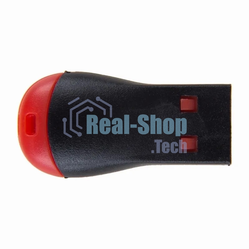 Кард-ридер Rexant 18-4110/черный-красный/SD/microSD/microSDHC/USB 2.0/пластик