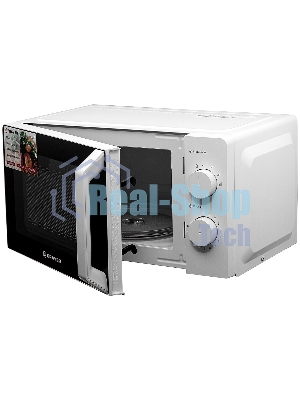 Микроволновая печь Brayer BR2507 белый, 20 л, 700 Вт, переключатели - поворотный механизм