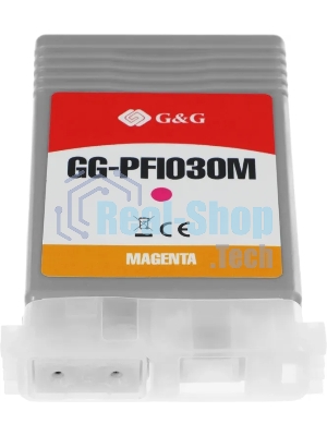 Картридж струйный G&G GG-PFI030M PFI-030M пурпурный (55мл) для Canon imagePROGRAF TA-20/30