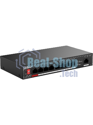 Коммутатор Dahua DH-SF1009P, 9×100 Мбит/с, неуправляемый