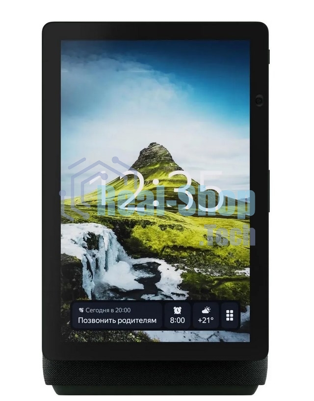 Умная колонка Яндекс Станция Дуо Макс, Zigbee, с дисплеем, 60Вт, с голосовым ассистентом Алиса на YaGPT, зеленый