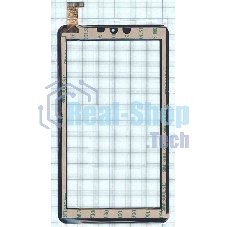 Сенсорное стекло (тачскрин) HC184104C1 FPC021H V2.0 (184x104 мм), черное