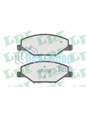 Колодки тормозные передние LPR 05P1795, комплект