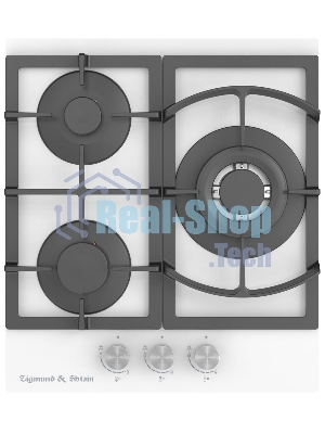 Газовая варочная панель Zigmund & Shtain M 26.4 W независимая, белый