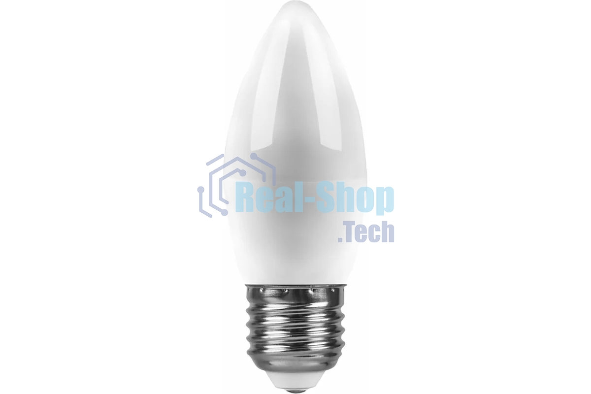 Лампа светодиодная Feron LB-570 9W 230V E27 6400K свеча