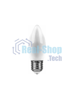Лампа светодиодная Feron LB-570 9W 230V E27 6400K свеча