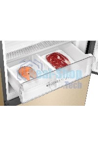 Холодильник Haier C4F640CGGU1 золотистый двухкамерный 285/115л морозилка снизу, No Frost