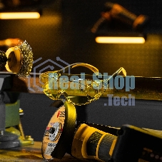 Очки защитные открытые Denzel поликарбонатные, увеличенная желтая линза, регулируемые дужки