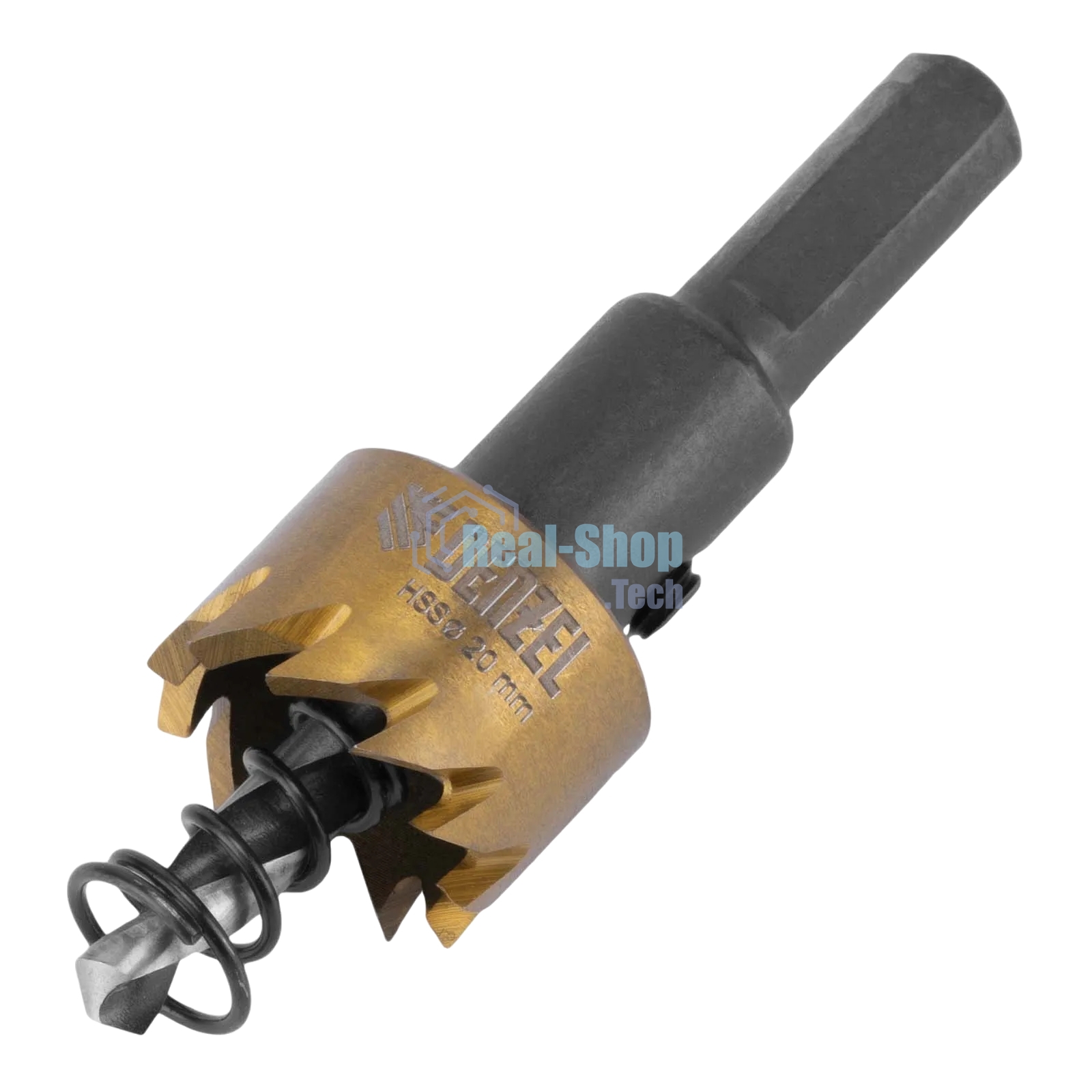 Коронка по металлу Denzel HSS, 20 мм, нитридтитановое покрытие