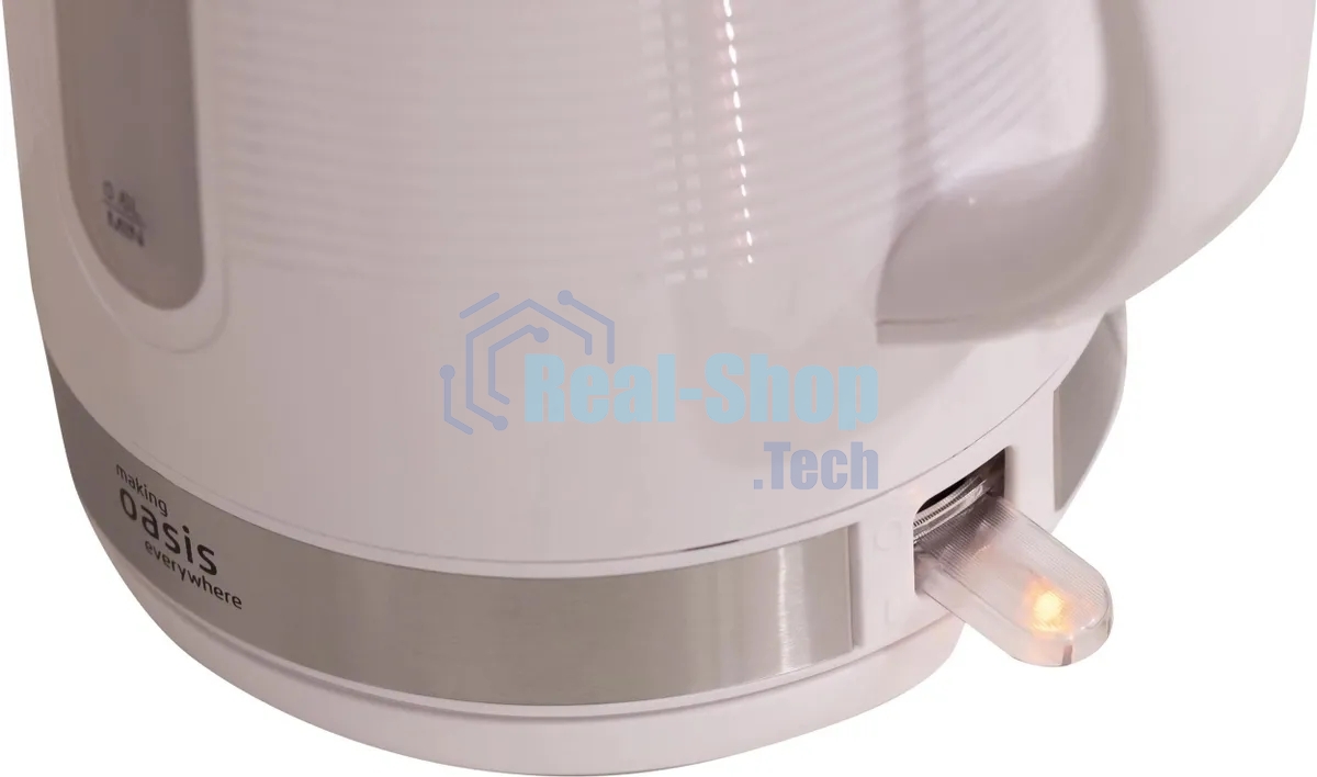 Чайник электрический Oasis making everywhere K-1PW 1,7 л, 2200 Вт, белый