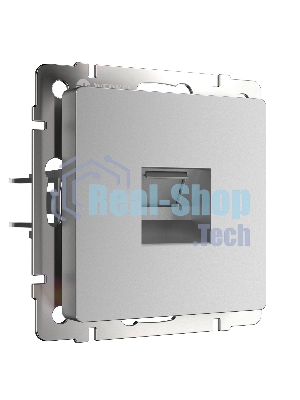 Розетка Ethernet RJ-45 (серебряный)