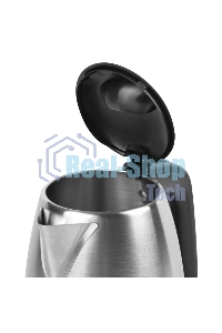 Чайник Centek CT-1070 матовый черный/серебристый 1.5л