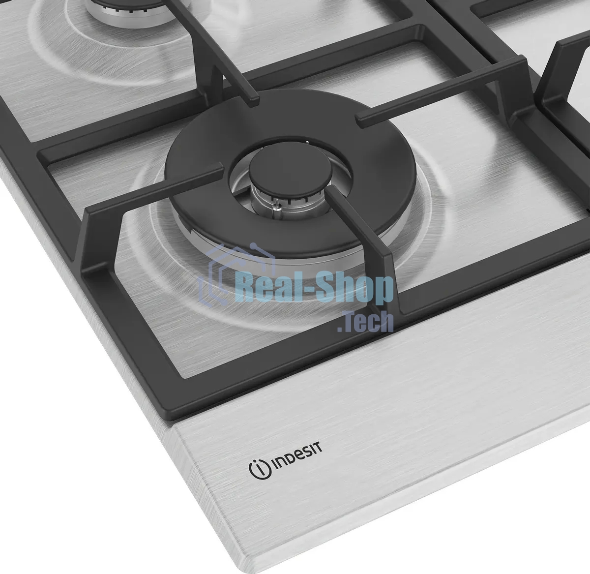 Газовая варочная панель Indesit THPM 642 W/IX/I, нержавеющая сталь