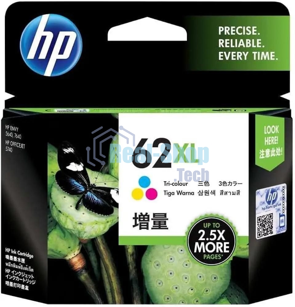 Картридж струйный HP 62XL C2P07AE многоцветный (415стр.) для HP OJ 200