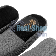 Перчатки универсальные Denzel 68087 искусственный мех, работа с сенсорным экраном, размер 9