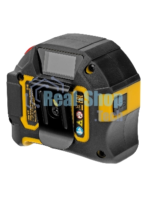 Лазерный дальномер с рулеткой Denzel LT-40, 5м x 19 мм, дальномер 40м, автомат. фиксация