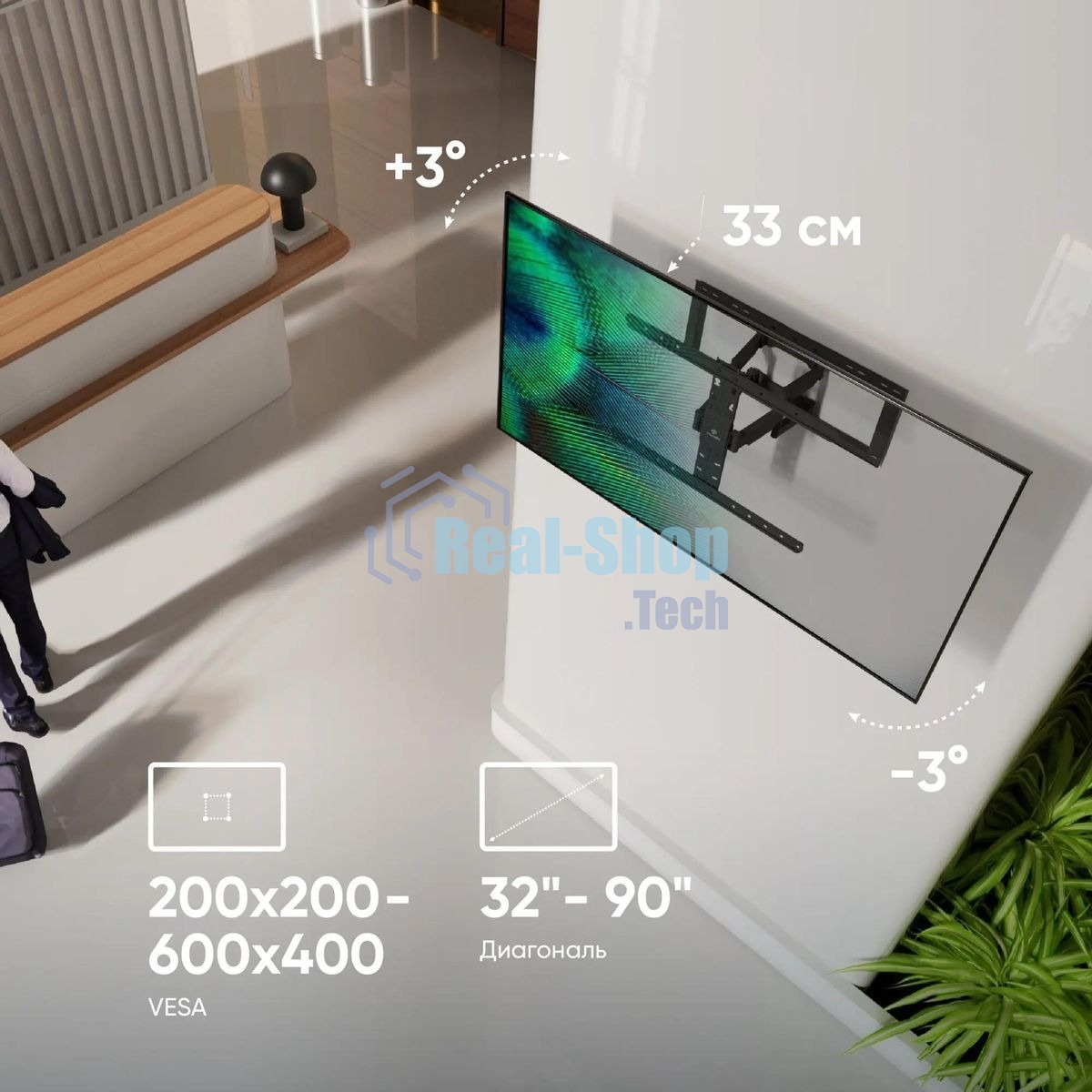 Кронштейн для телевизора ONKRON SM6 32