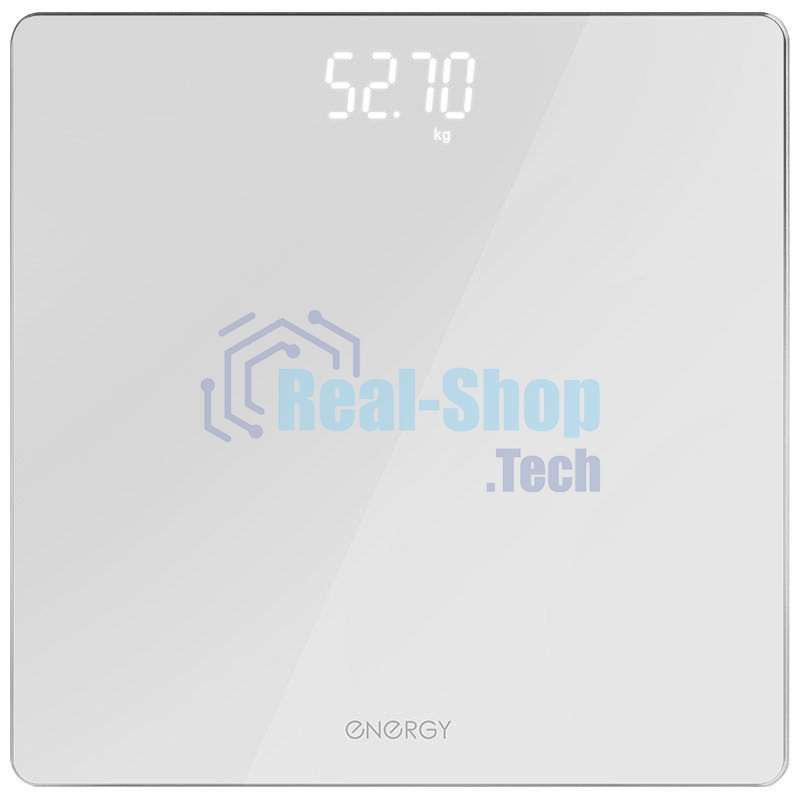 Весы напольные электронные Energy EN-421 (стеклянная поверхность, 180 кг, белый)