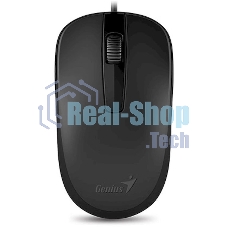 Мышь проводная Genius DX-120 черный, 1000 dpi, USB, кнопки - 3