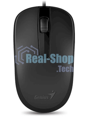 Мышь проводная Genius DX-120 черный, 1000 dpi, USB, кнопки - 3