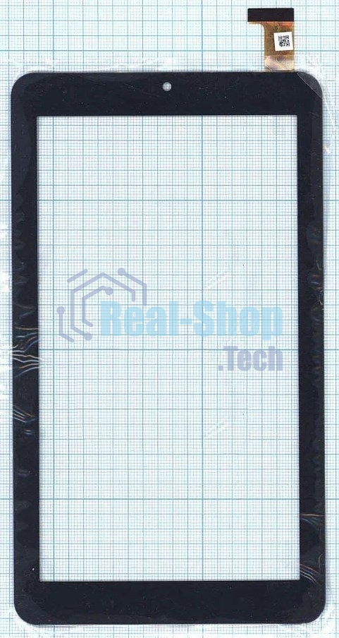 Сенсорное стекло (тачскрин) HC184104C1 FPC021H V2.0 (184x104 мм), черное