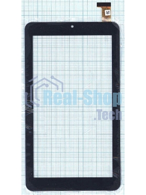 Сенсорное стекло (тачскрин) HC184104C1 FPC021H V2.0 (184x104 мм), черное