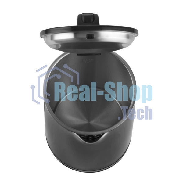 Чайник электрический Centek CT-0005 черный, 1.7л, 2200Вт, бесшовная колба, двойные стенки, эффект термоса