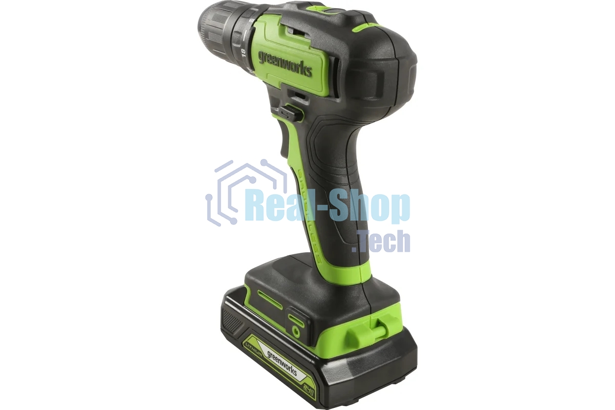 Дрель-шуруповерт аккумуляторная GREENWORKS 3704007UA, Аккумуляторная, 24В
