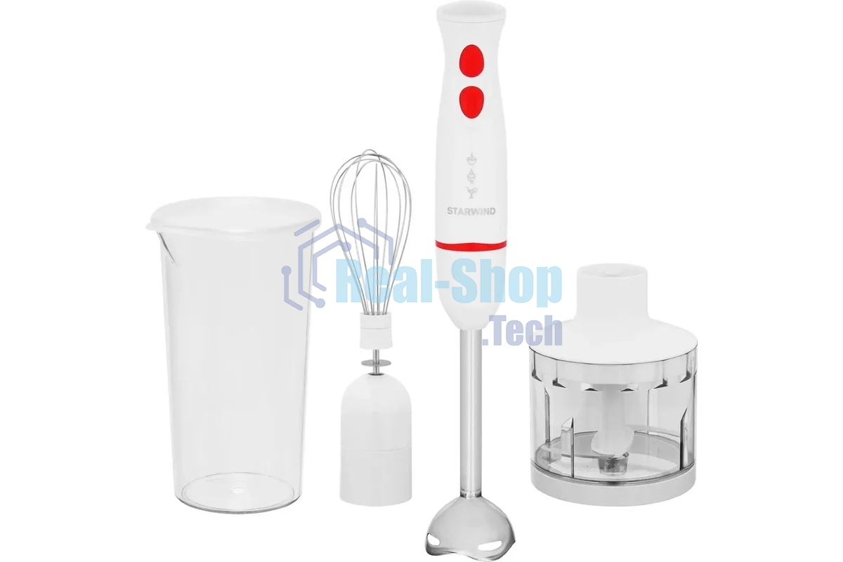 Блендер погружной Starwind SBP2242 500Вт белый/оранжевый