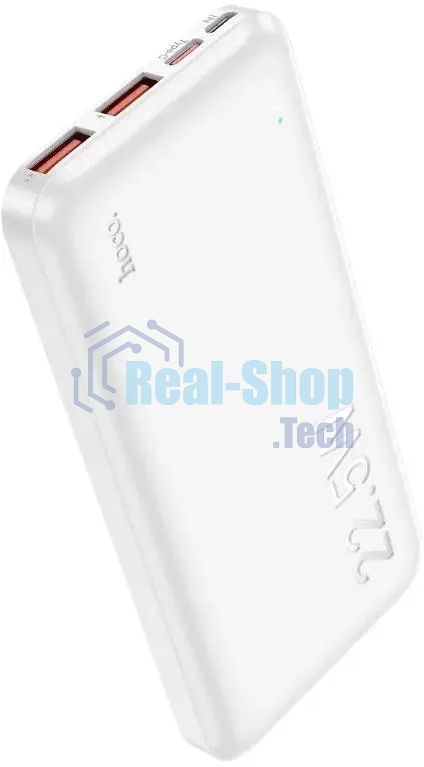 Портативный аккумулятор Hoco J101 Astute 10000mAh QC3.0/PD3.0 22.5W 5A 2xUSB-A/USB-C белый (J101 ASTUTE белый)