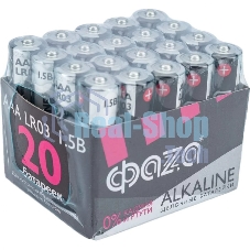 Элемент питания LR03 (AAA) алкалиновая уп. 20 шт. ФАZА Alkaline Pack-20