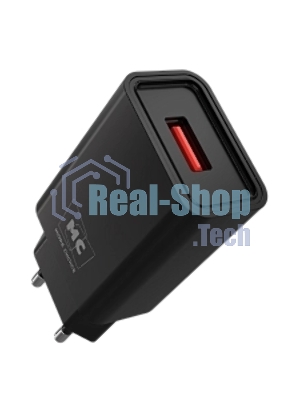 Сетевое зарядное устройство MORE CHOICE (4620202555724) NC07a СЗУ 1USB 2.0A для Type-C, черный