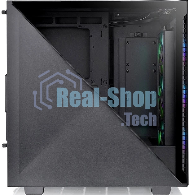 Компьютерный корпус Thermaltake Divider 300 TG ARGb черный без БП ATX 2x120мм 2xUSB 3.0 audio front door bott PSU