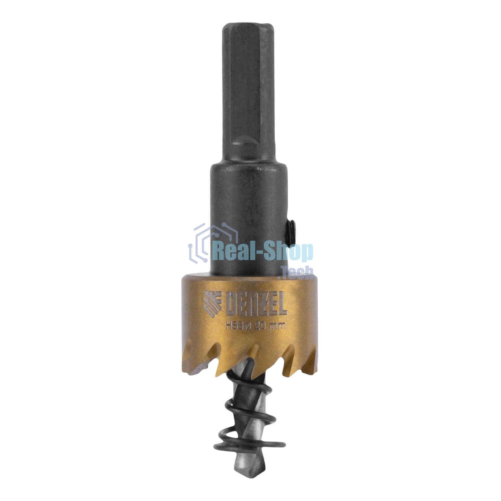 Коронка по металлу Denzel HSS, 20 мм, нитридтитановое покрытие