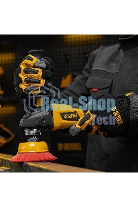 Щетка для УШМ Denzel 100 мм, чашка, нейлоновая щетина, М14